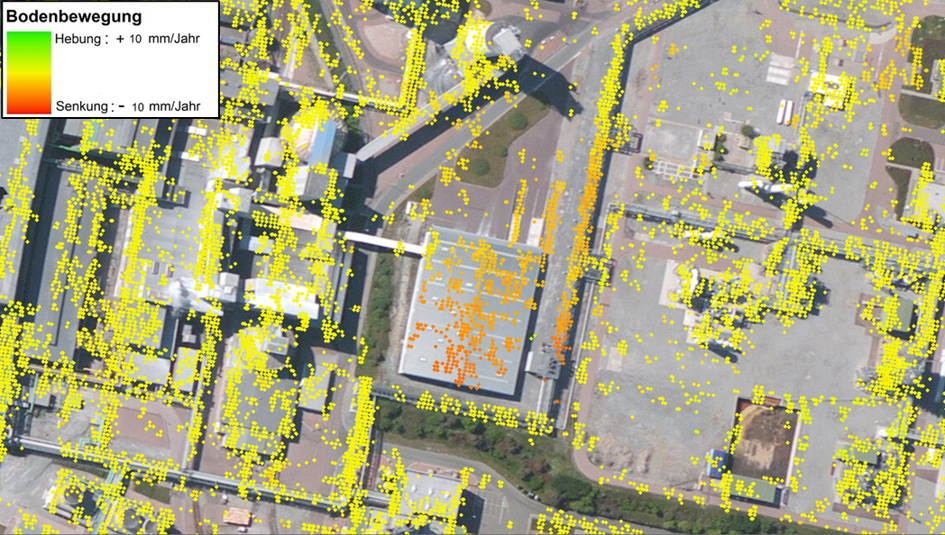  Deformationsanalyse eines Gewerbegebiets auf Basis von TerraSAR-X