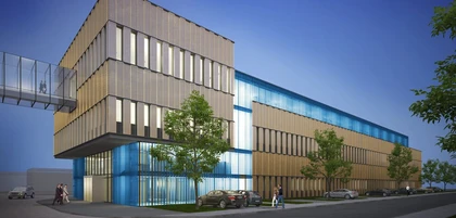 Evonik Produktionsgebäude mit Büro in Darmstadt